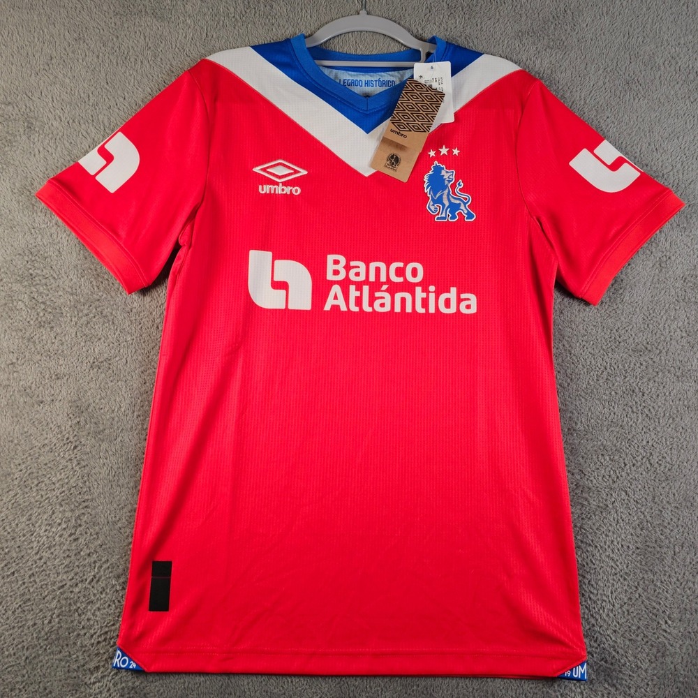 Umbro CD Olimpia Honduras‎ Home Jersey Red White Blue Small NEW